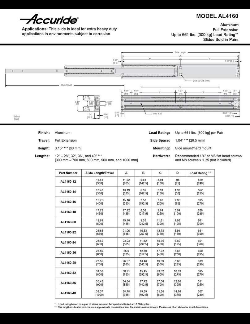 Accuride AL4160-12 manual