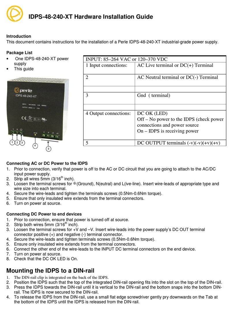 Perle IDPS-48-240-XT Manual