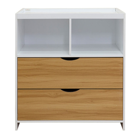 Mocka Brooklyn Change Table and Drawer Set User manual