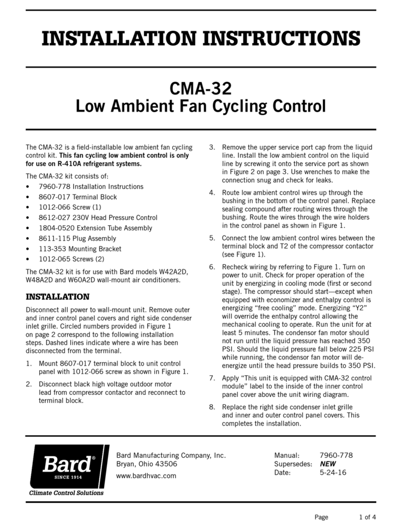Bard CMA-32 installation instructions
