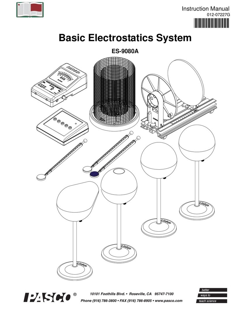 PASCO Basic Electrostatics System instruction manual