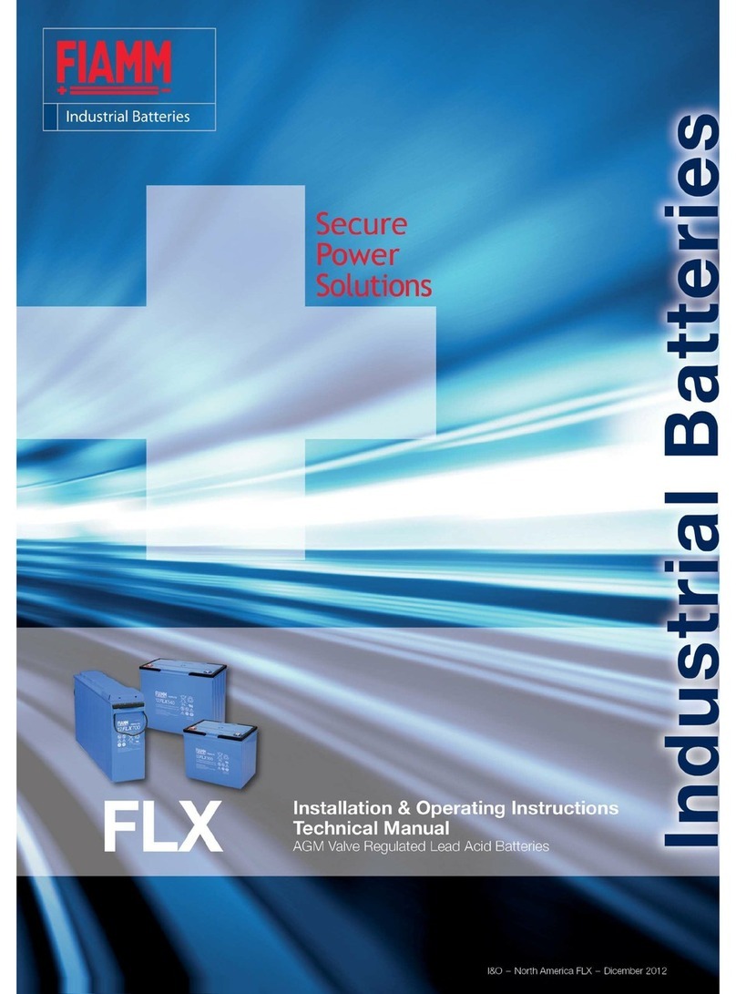 Fiamm FLX Installation & operating instructions