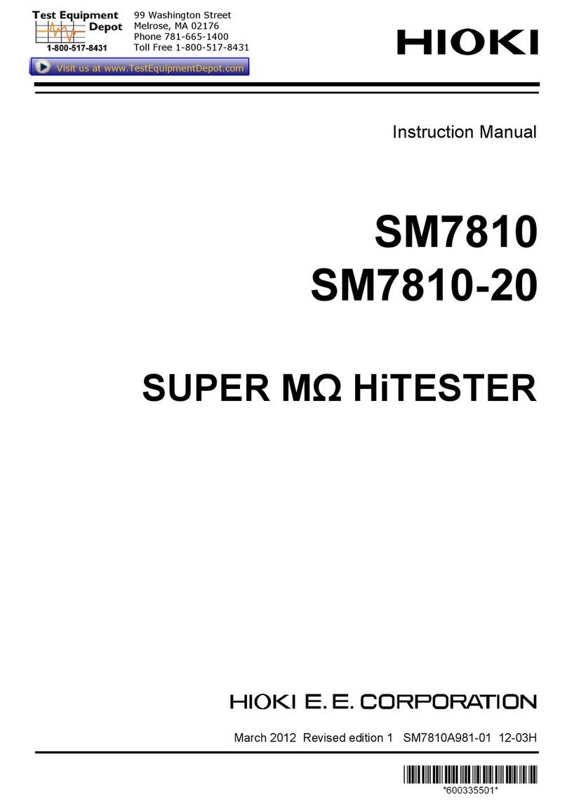 Hioki SM7810 instruction manual