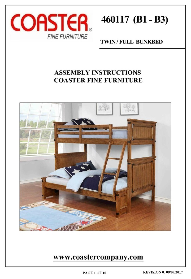 Coaster 460117 Assembly instructions