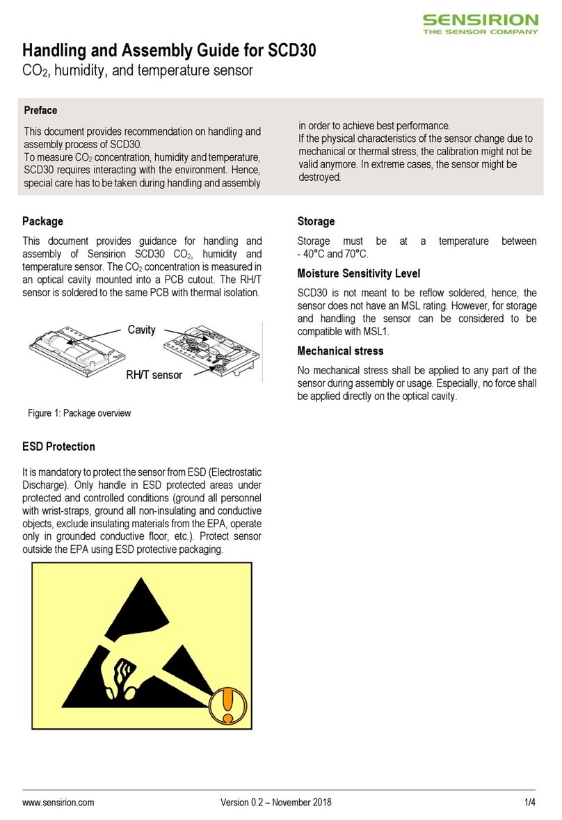 SENSIRION SCD30 Handling and Assembly Guide