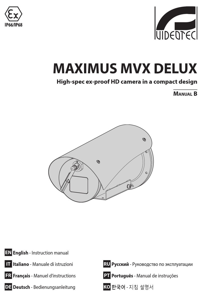 Videotec MAXIMUS MVX DELUX instruction manual