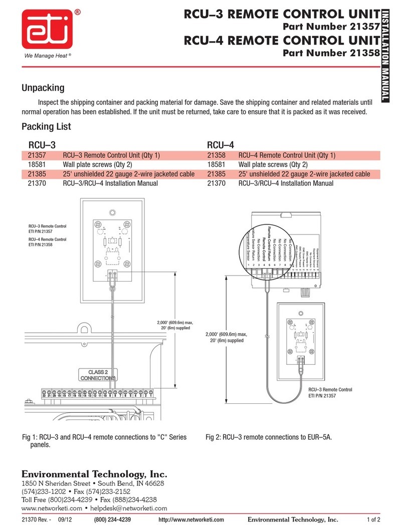 ETI RCU-3 installation manual