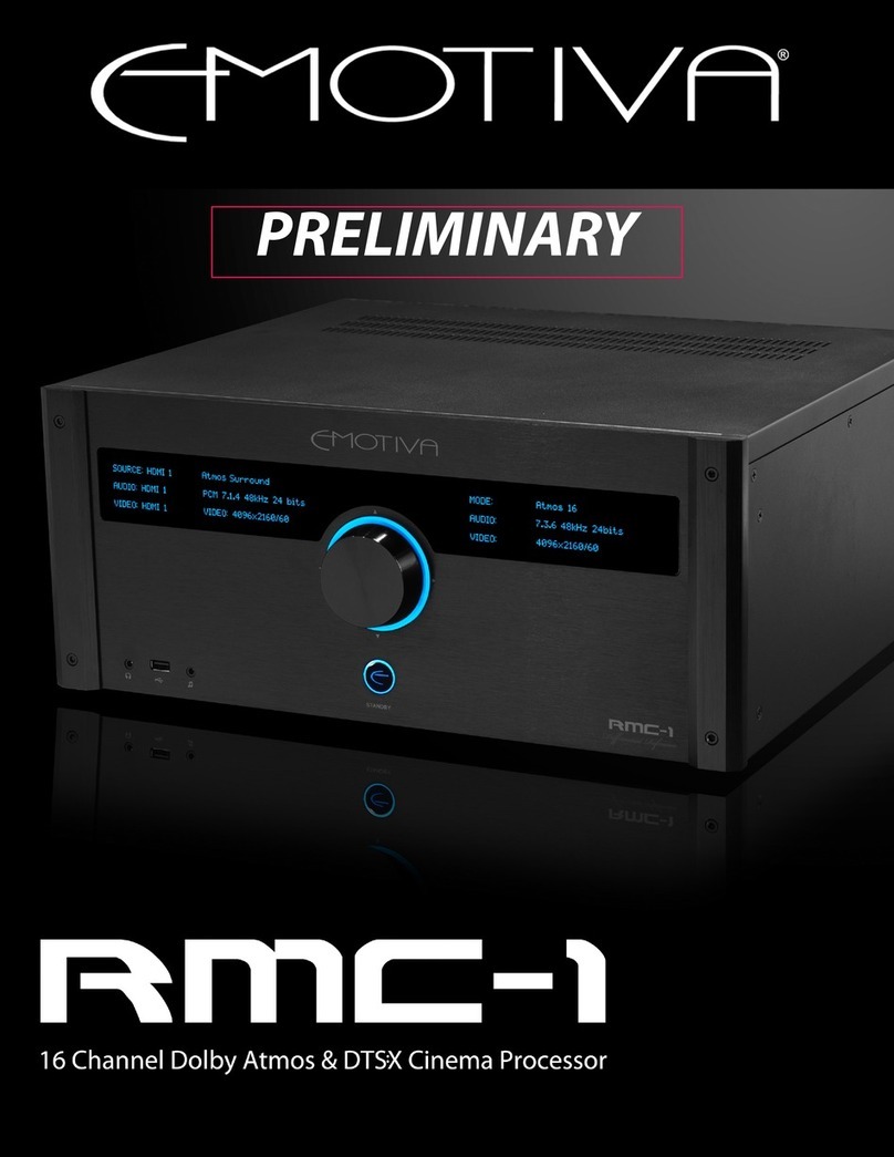Emotiva RMC-1 User manual