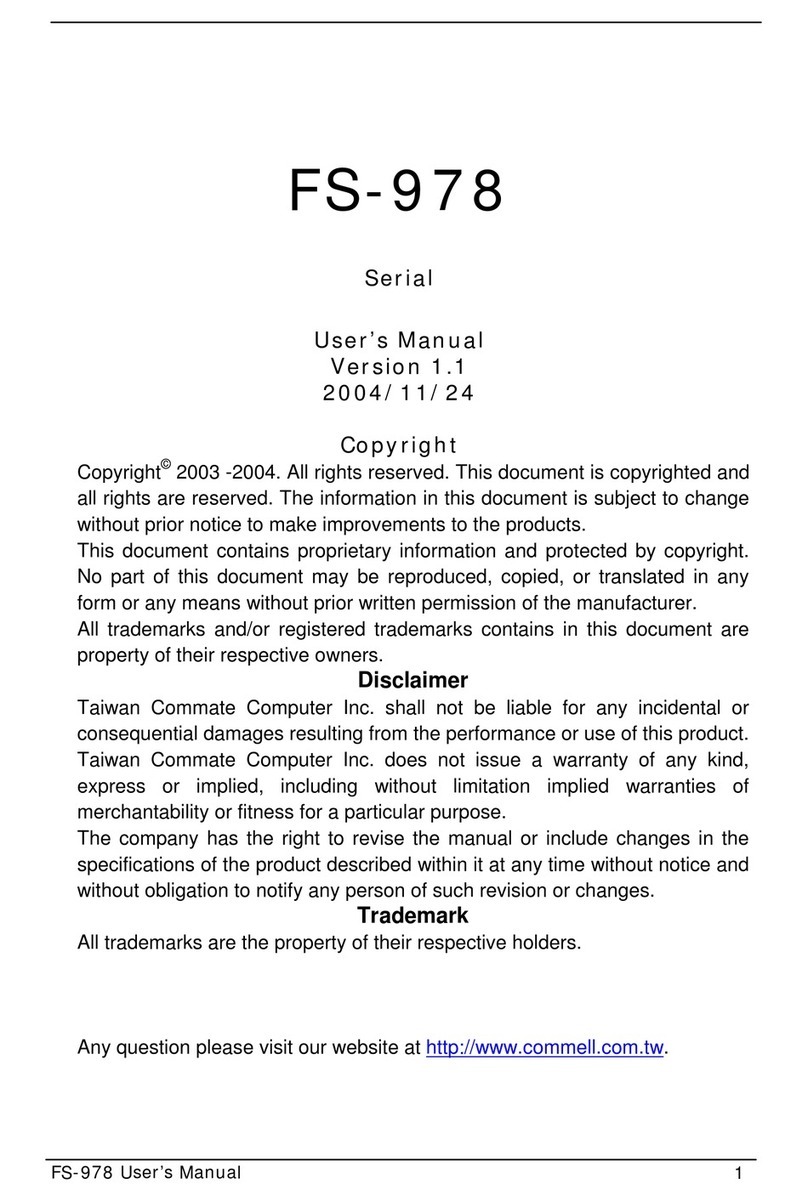 Commell FS-978 user manual