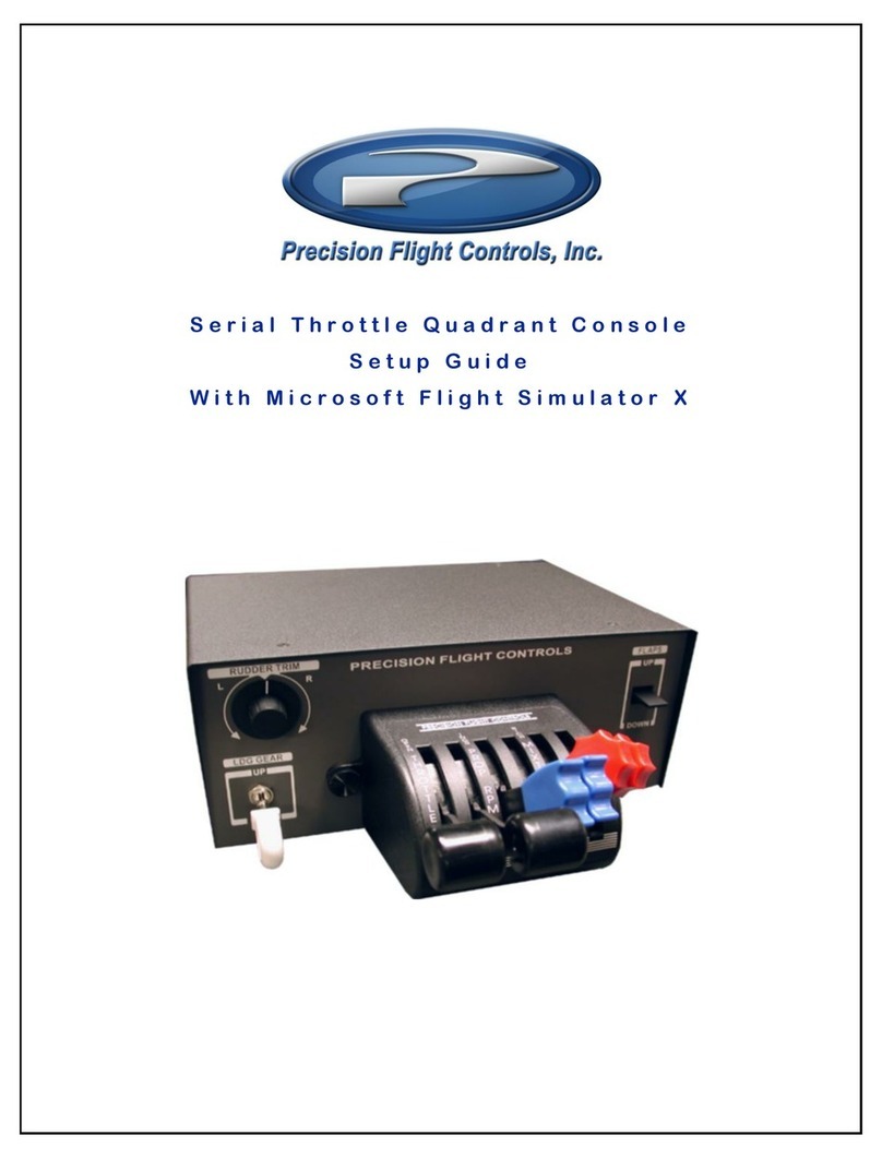 Precision Flight Controls USB Throttle Quadrant Console User manual