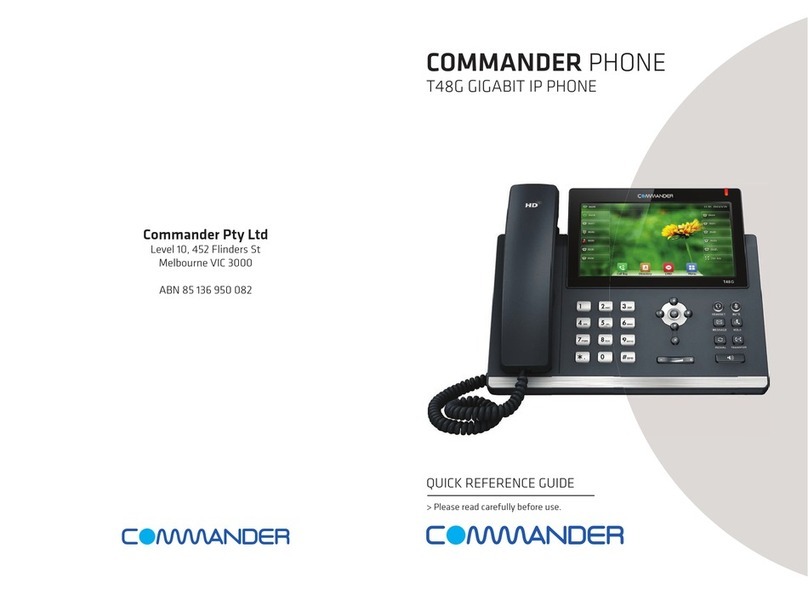 Commander T48G User manual