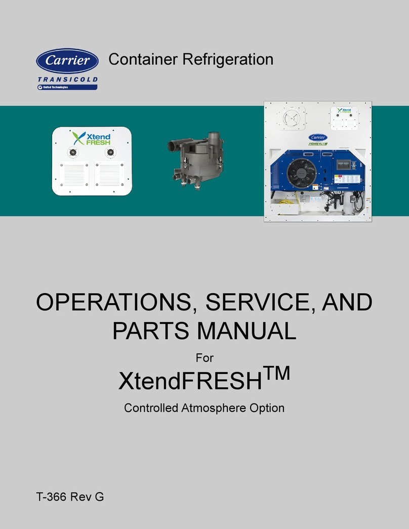 Carrier XtendFRESH Operation, service and parts manual