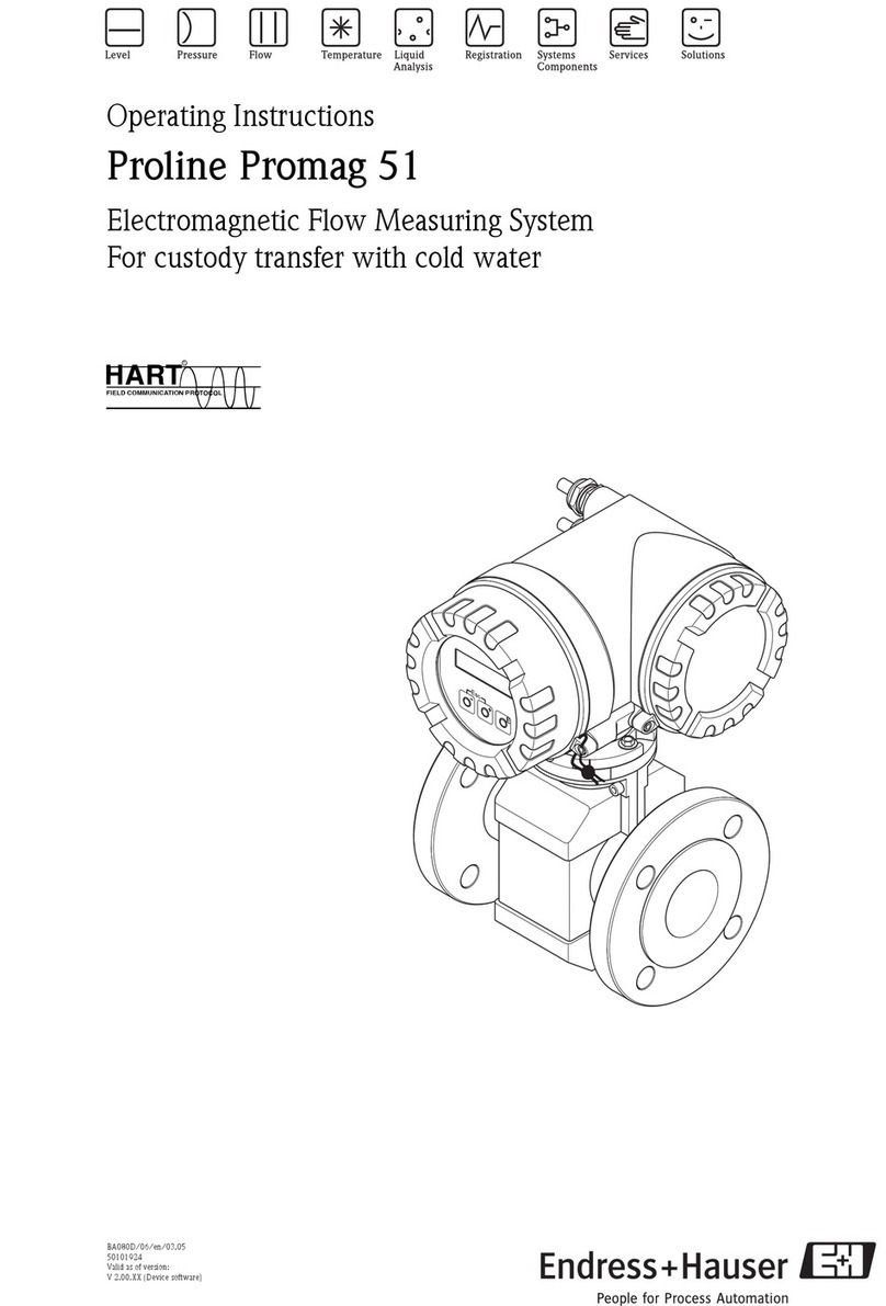 Endress+Hauser Proline Promag 51 operating instructions