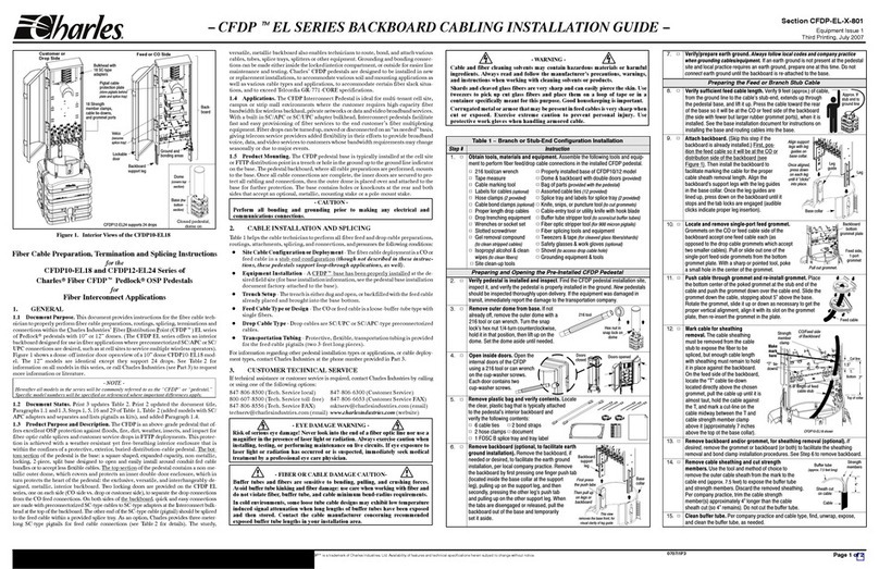 Charles CFDP10-EL18 Series Operating and maintenance instructions