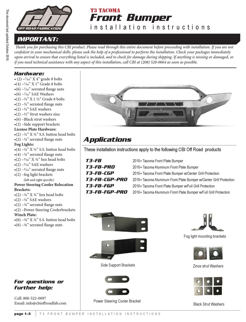 CBI T3-FB installation instructions