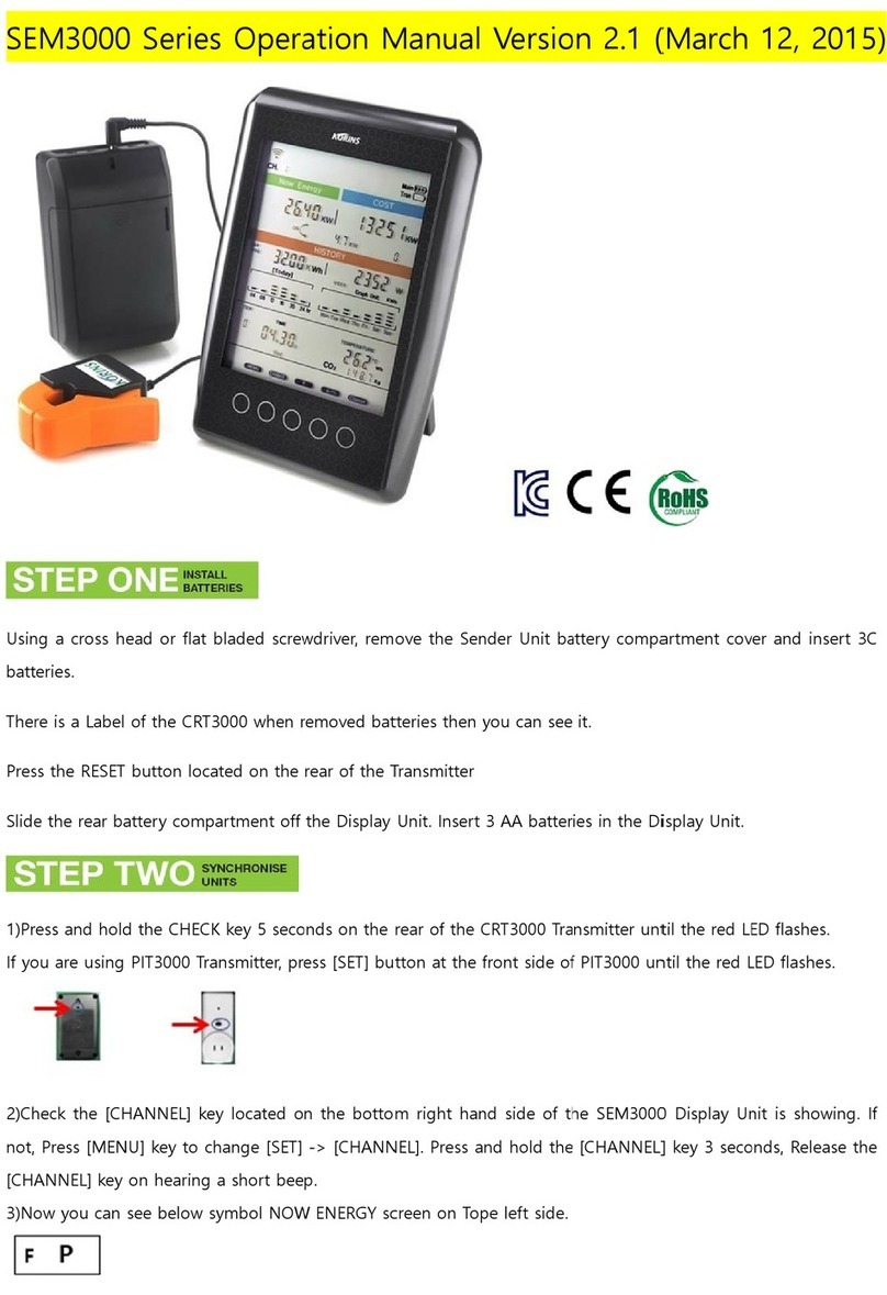 KORINS SEM3000 Series User manual