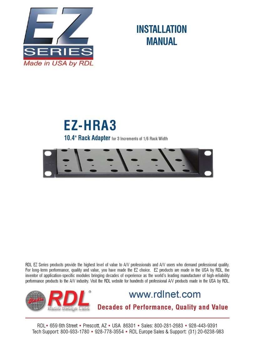 RDL EZ-HRA3 installation manual