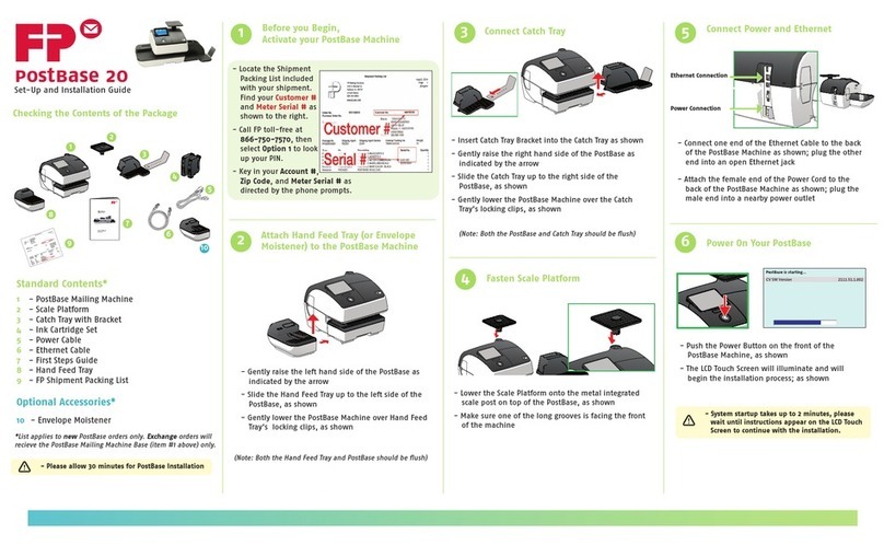 FP Postbase 20 Operating and safety instructions