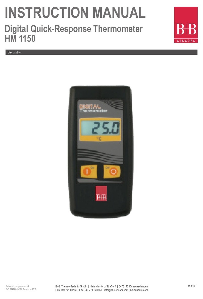 B+B Sensors HM 1150 User manual