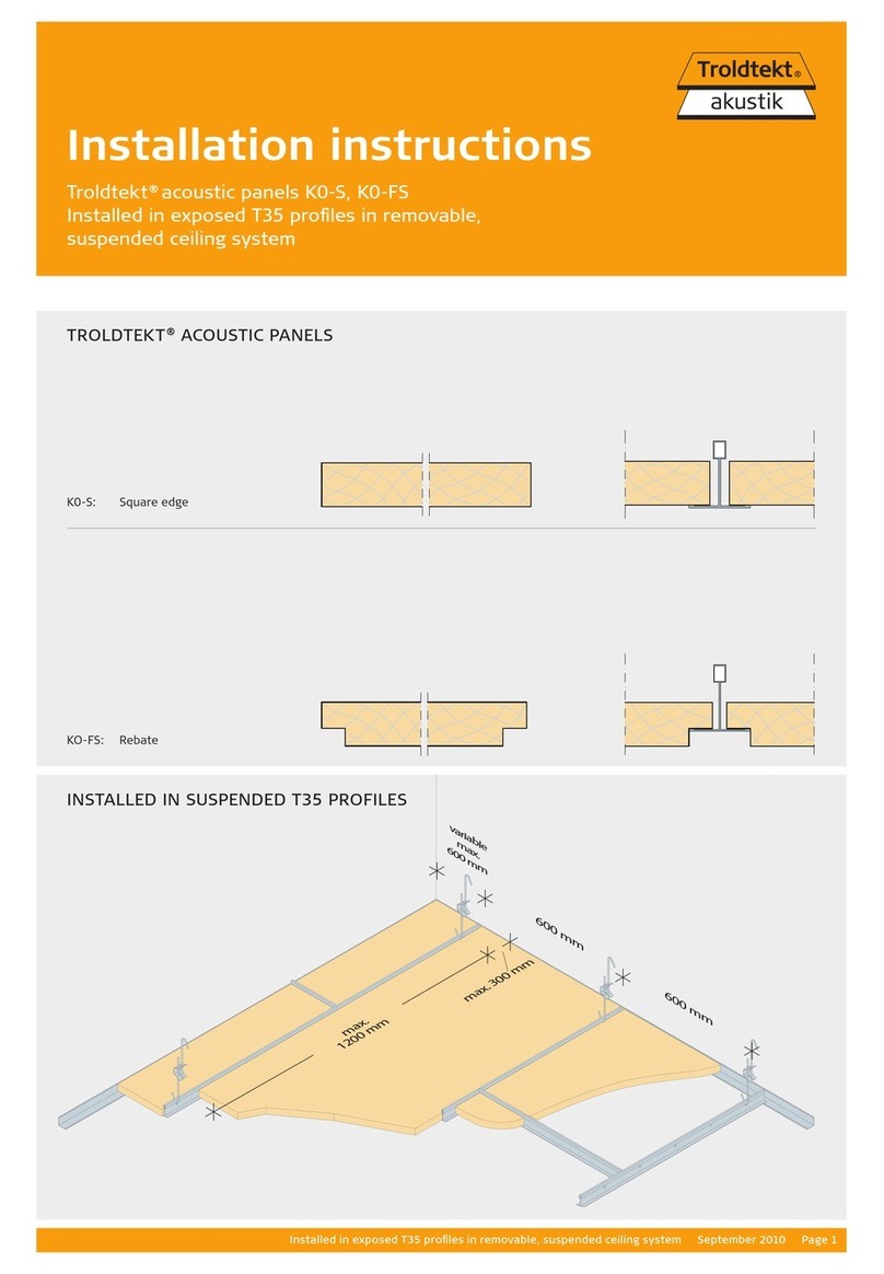 Troldtekt K0-S installation instructions