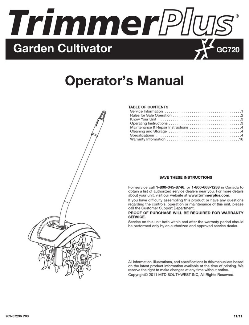 TrimmerPlus GC720 Operator's manual