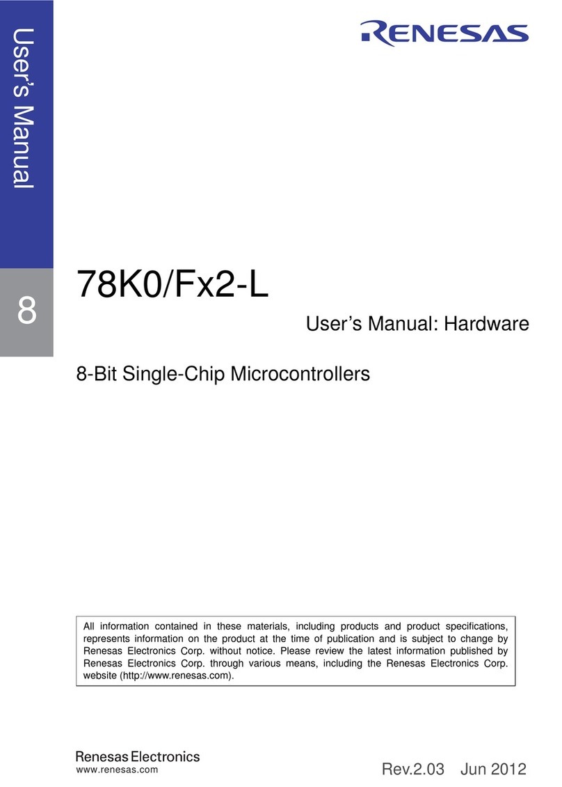 Renesas 78K0/FB2-L User manual Renesas 78K0/FB2-L User manual