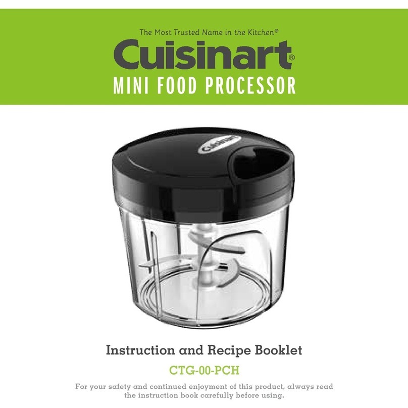 Cuisinart CTG-00-PCH Service manual