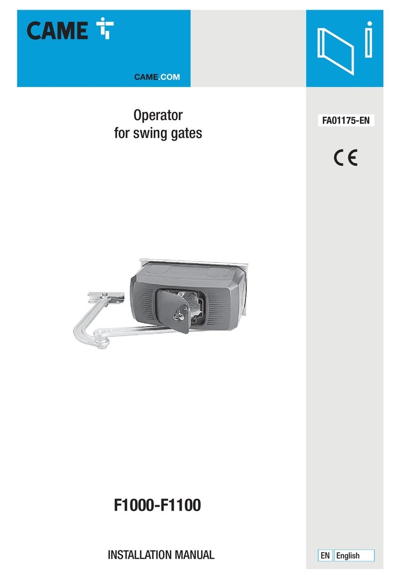 CAME F1000 User manual
