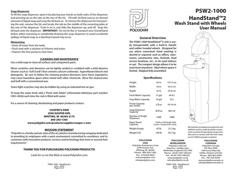 PolyJohn HandStand 2 User manual