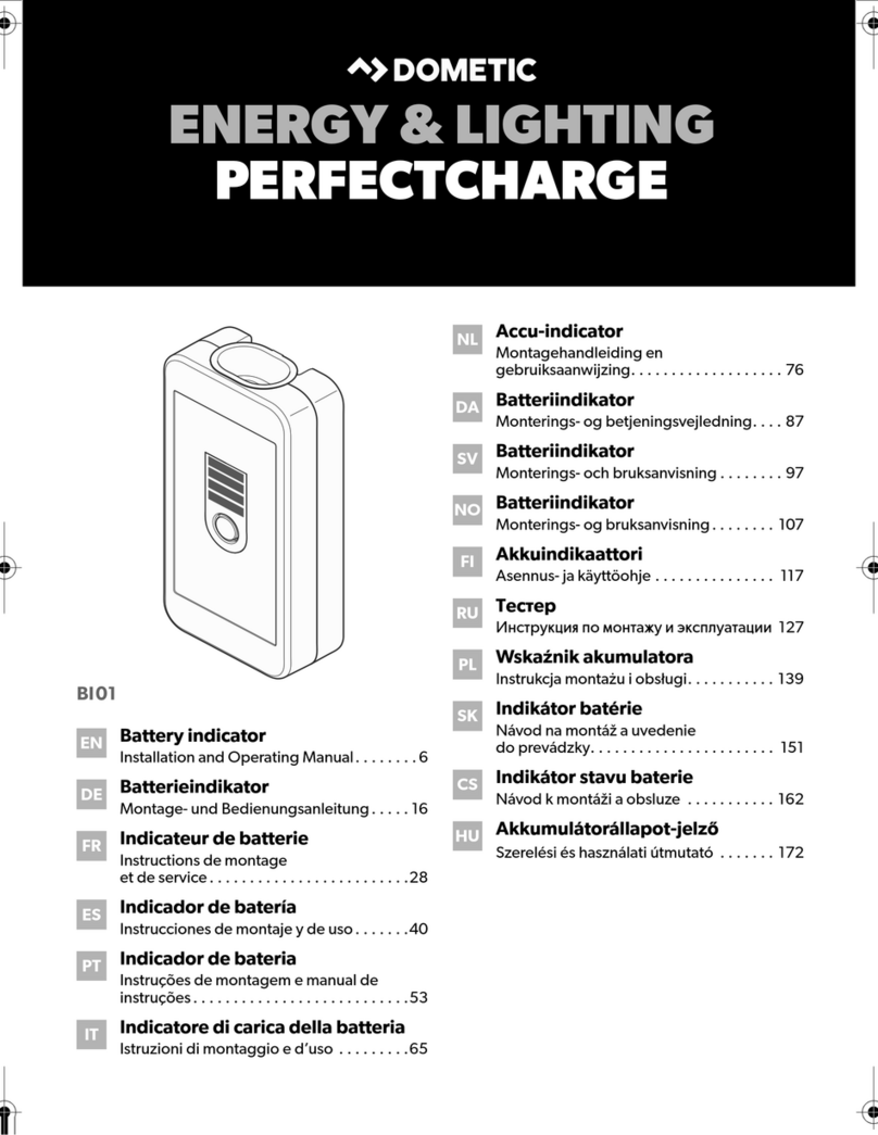 Dometic BI01 Installation and operating manual