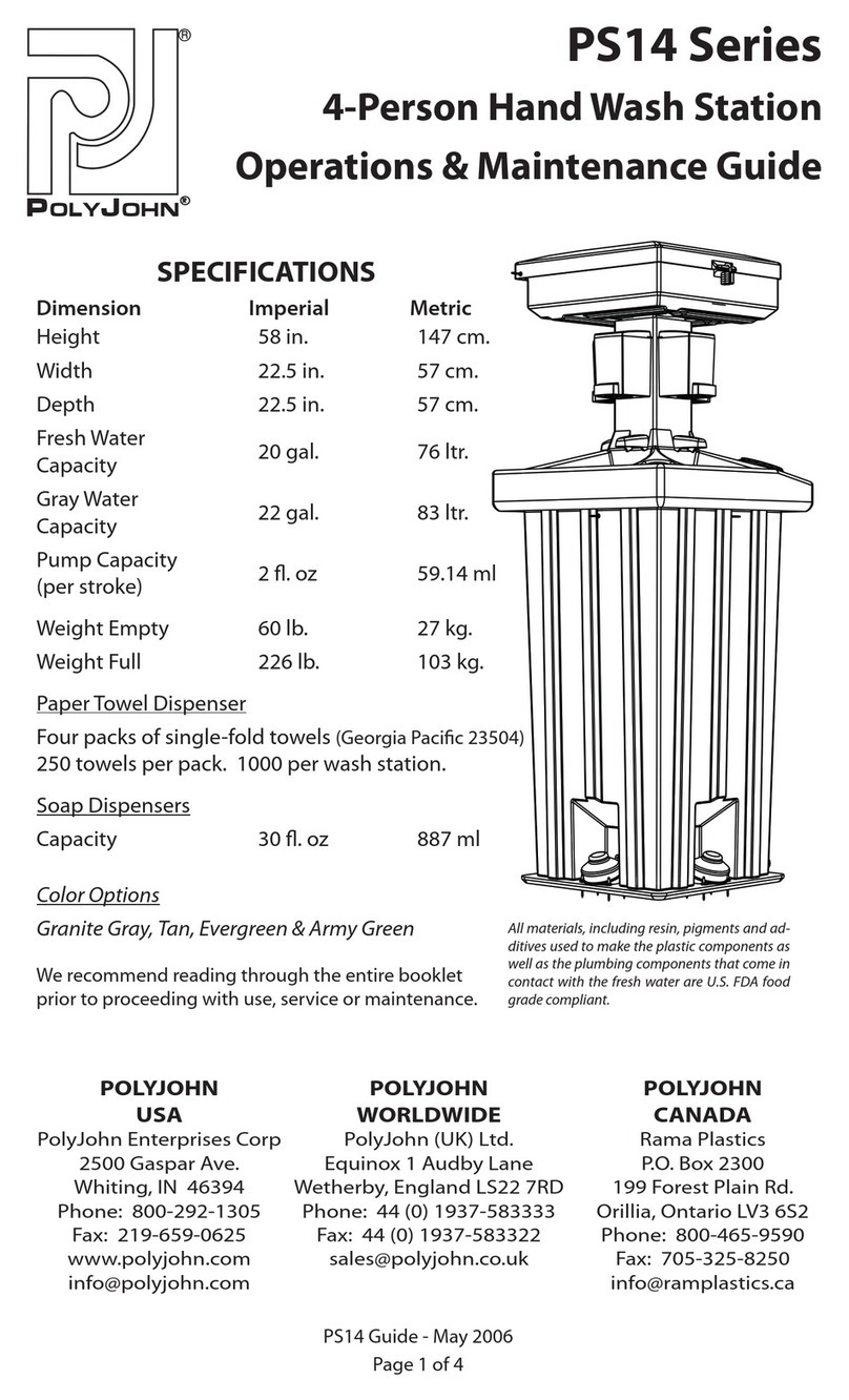 PolyJohn PS14 Series Operation & maintenance guide
