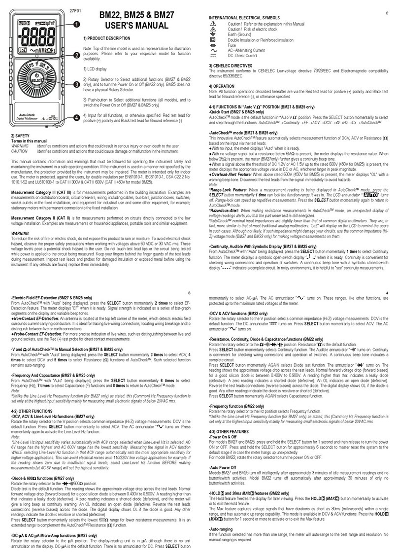 ELBRO BM27 user manual
