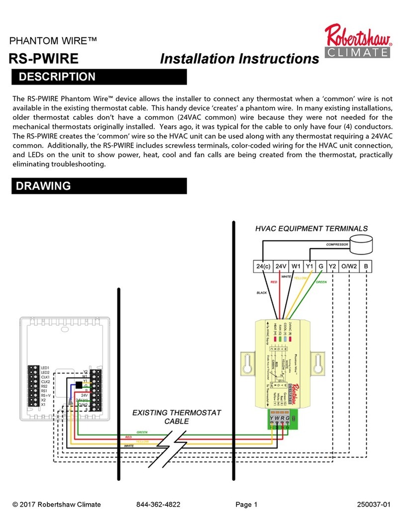 Robertshaw PHANTOM WIRE RS-PWIRE installation instructions