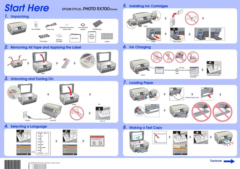 Epson Stylus Photo RX700 Series Instruction Manual