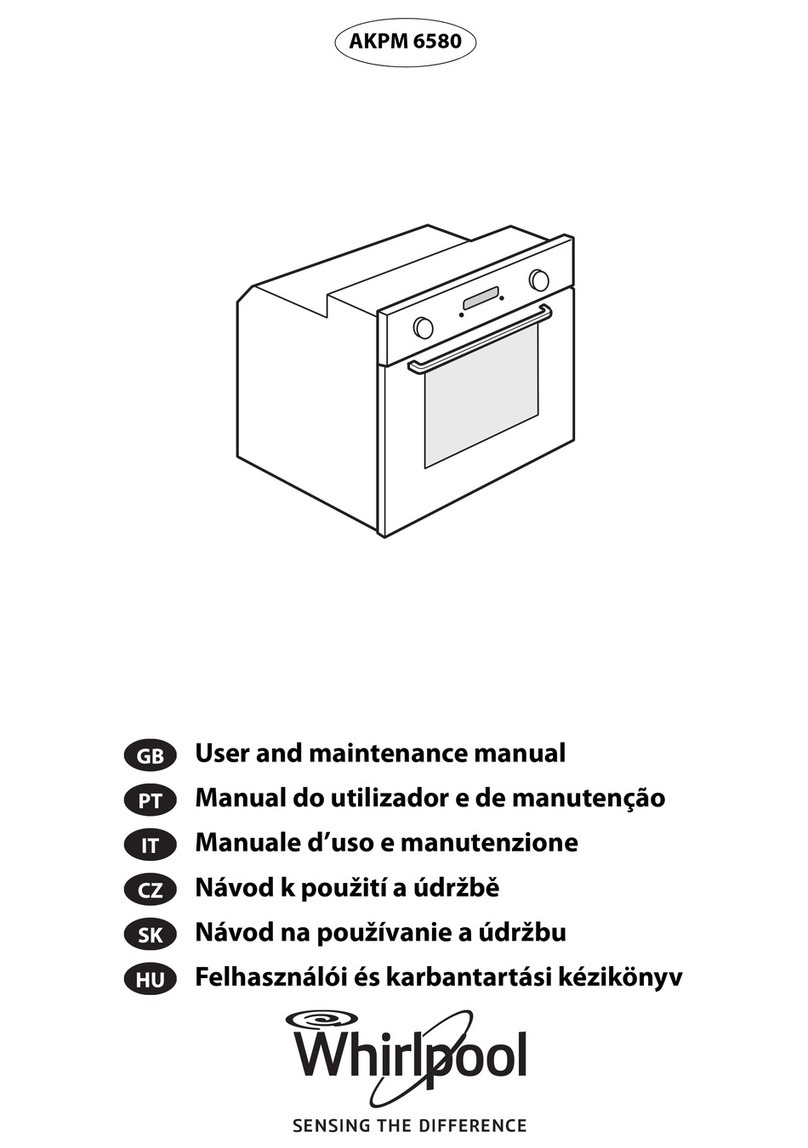 Whirlpool AKPM 6580 User and maintenance manual