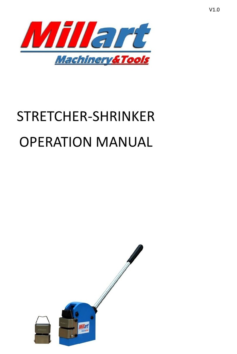 MILLART MACHINE TOOLS SS-18 Operation manual
