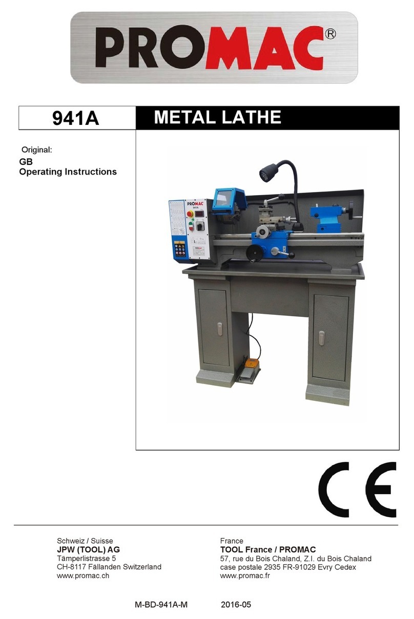 Promac 941A operating instructions