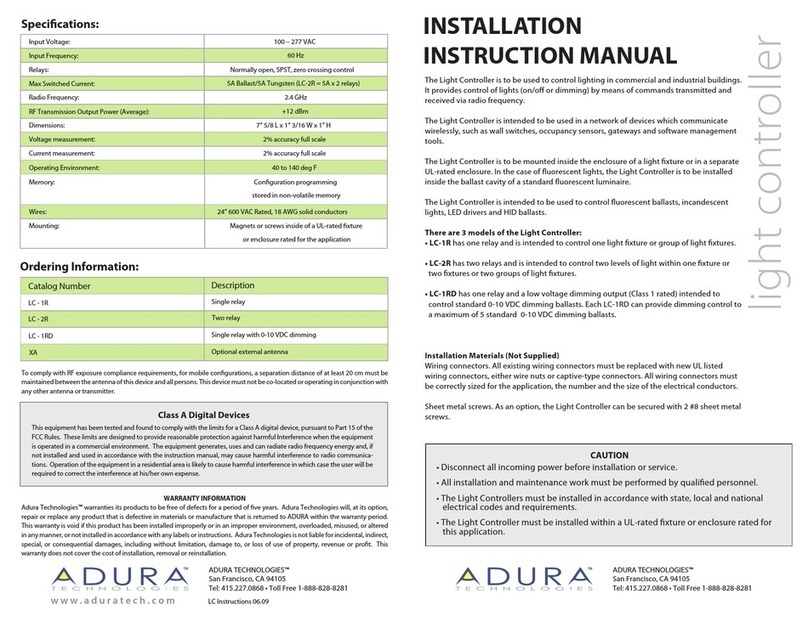 Adura LC-1R Service manual