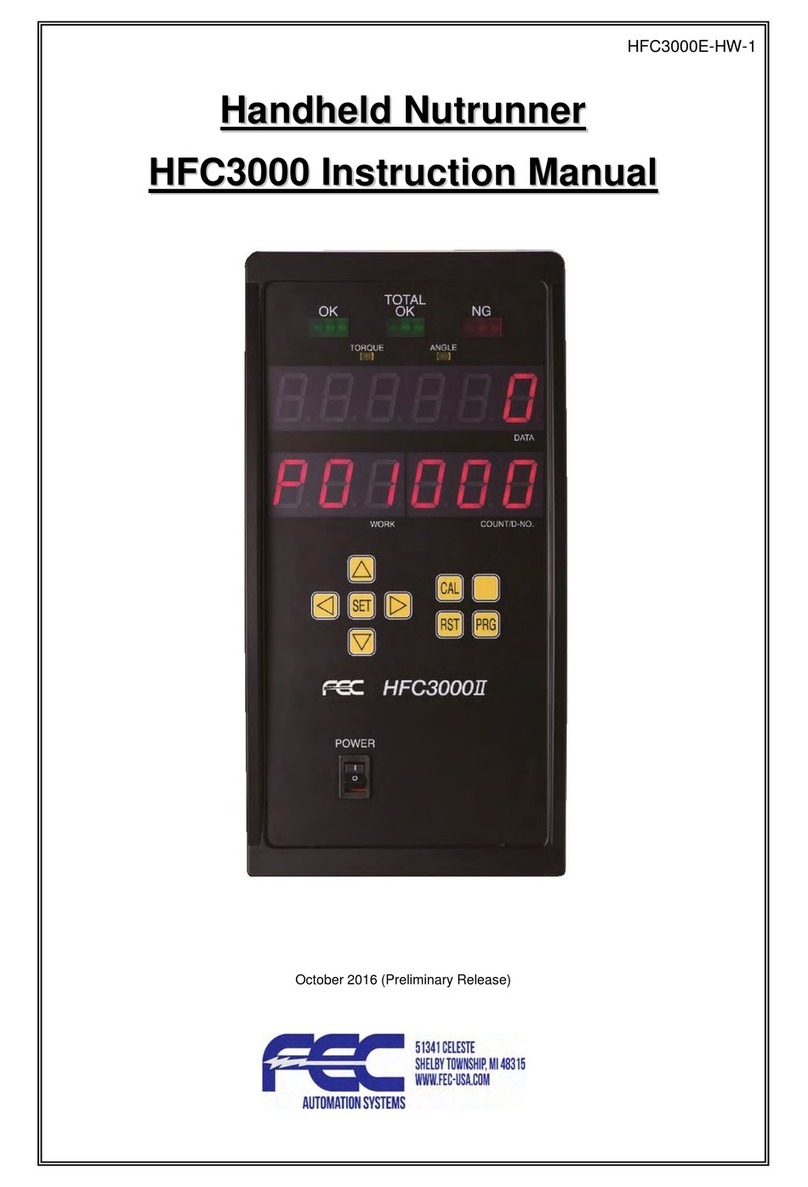 FEC Handheld Nutrunner HFC3000 instruction manual