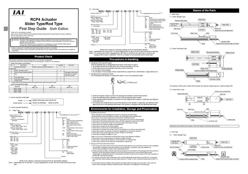 IAI RA3R First step guide IAI RA3R First step guide