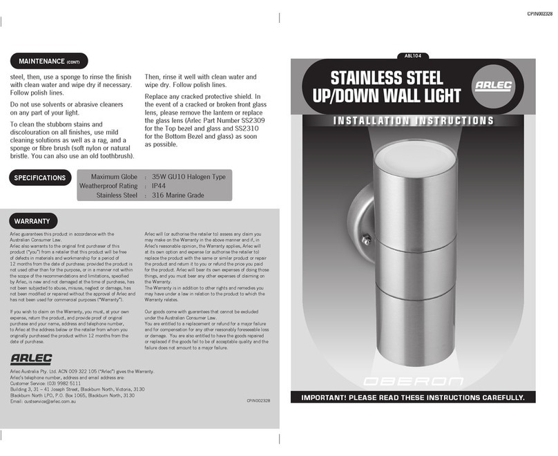 Arlec ABL104 installation instructions