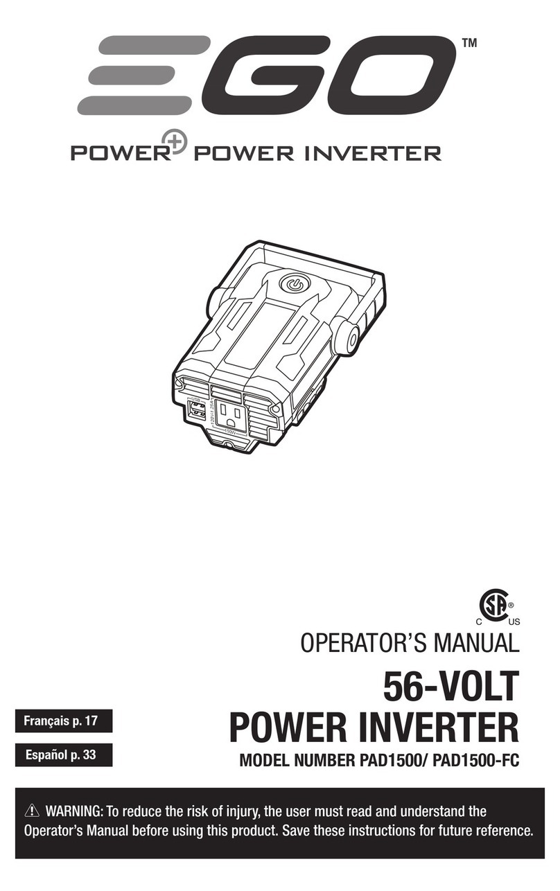 EGO PAD1500 Operator's manual