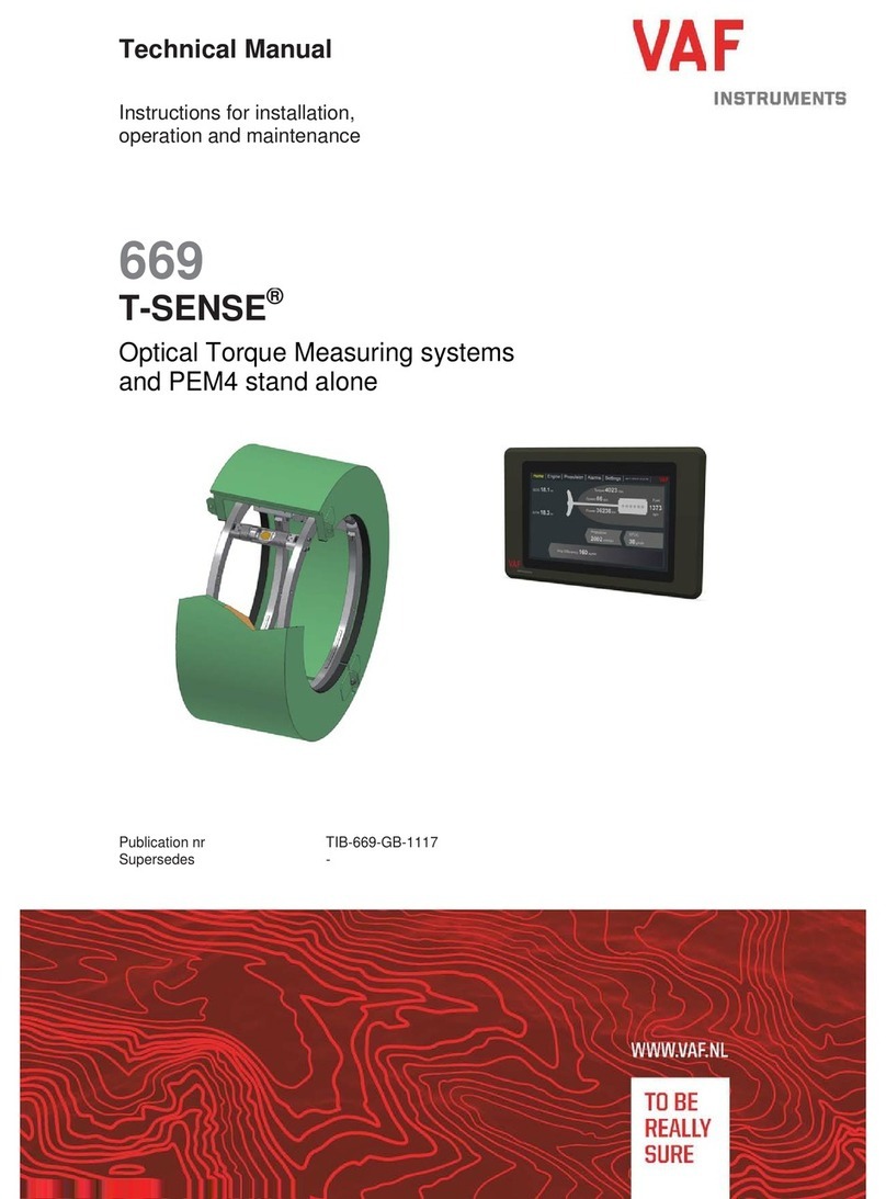 VAF instruments T-SENSE Technical manual