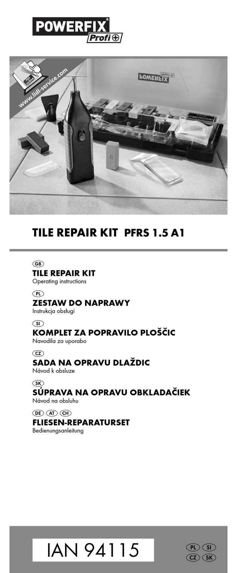 Powerfix Profi PFRS 1.5 A1 operating instructions