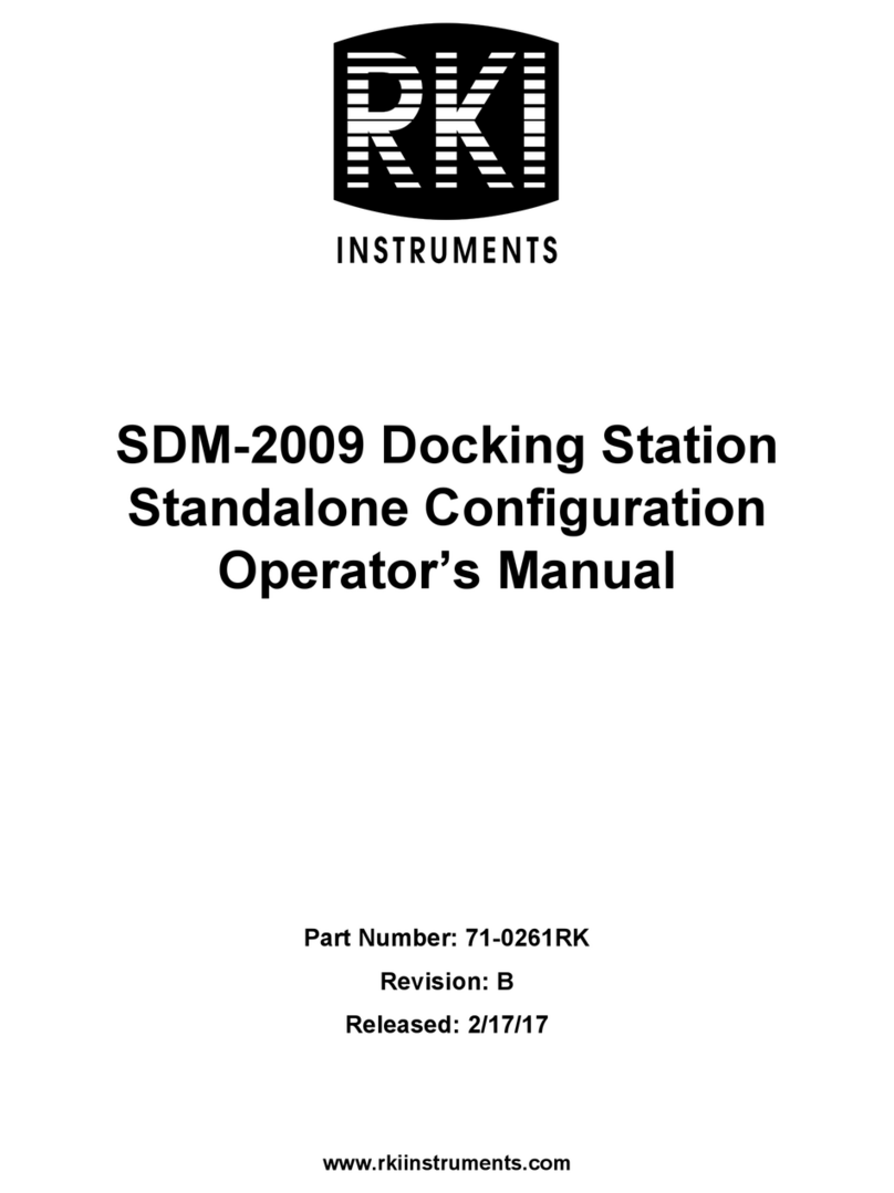 RKI Instruments SDM-2009 Operator's manual