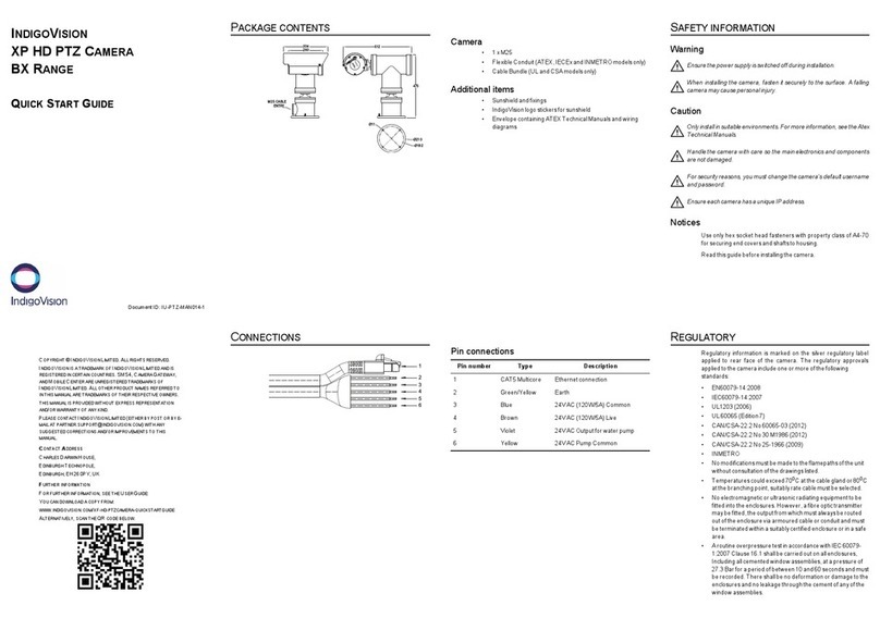 IndigoVision XP quick start guide