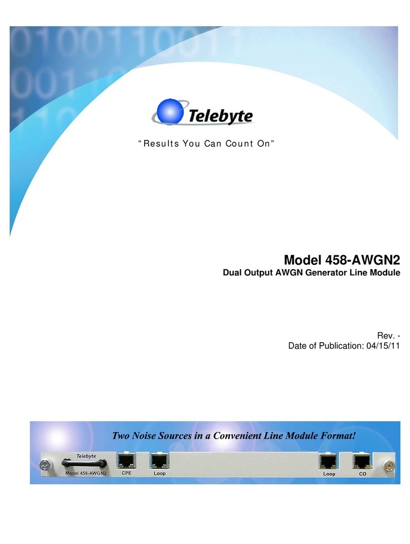 Telebyte 458-AWGN2 user manual
