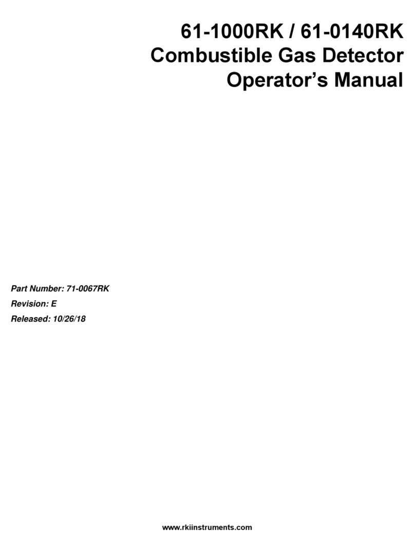RKI Instruments 61-1000RK Operator's manual
