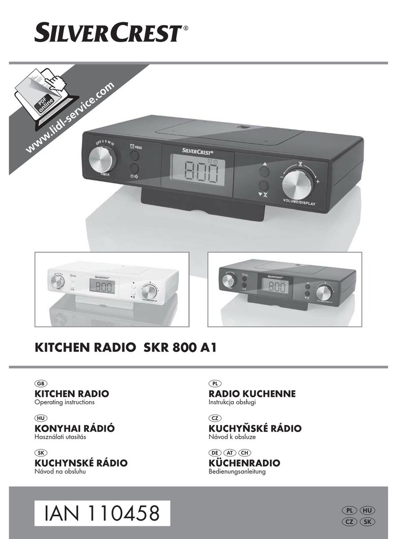 Silvercrest SKR 800 A1 User manual