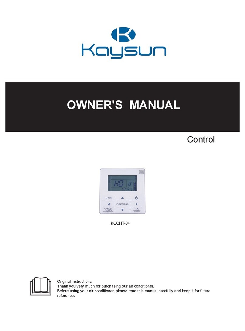 Kaysun KCCHT-04 owner's manual